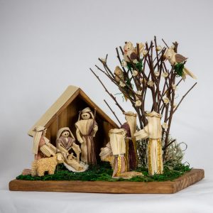 Presépio em palha de milho