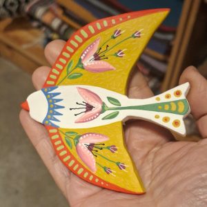 Passarinhos pintados à mão