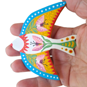 Passarinho pintado à mão - P